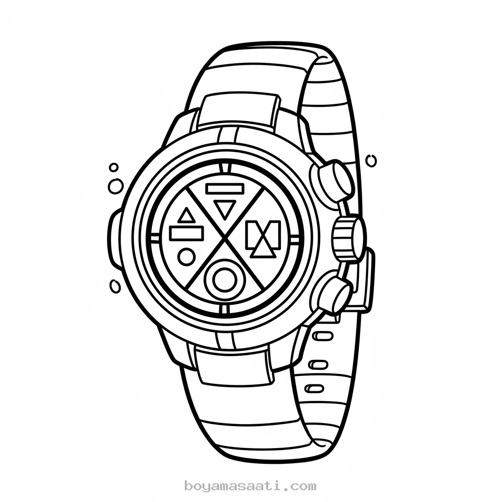 Ben 10 Omnitrix boyama sayfası