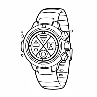 Ben 10 Omnitrix boyama sayfası