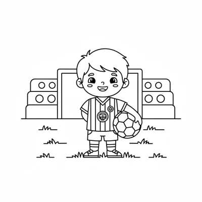 Fenerbahçe formalı çocuk boyama sayfası