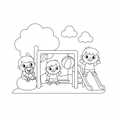 Okul öncesi eğitici boyama sayfası