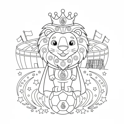 Aslan Kral Simba ve Nala boyama sayfası