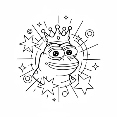 Pepe'nin parlak yüzü boyama sayfası